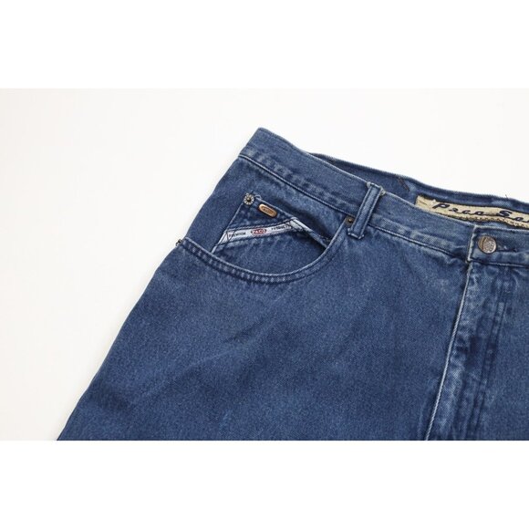 Vintage 90s Streetwear Mens 38 Faded Baggy Fit Hip Hop Denim Jean Shorts Blue - Picture 5 of 15